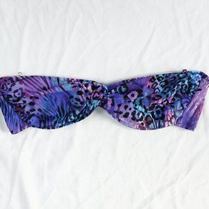 Victoria's Secret Strapless Bikini Top M Leopard